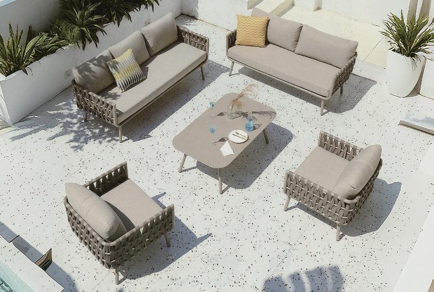 Composição modular vista superior